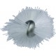 Tête d'écouvillon pour tige flexible, Ø12 mm, 200 mm, Medium, Blanc