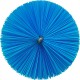 Tête d'écouvillon pour tige flexible, Ø60 mm, 200 mm, Medium, Bleu