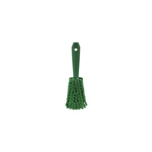 BROSSE DE LAVAGE AVEC MANCHE COURT, 270 MM, SOUPLE/FENTE, VERTE