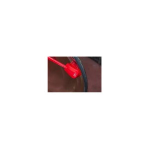 WASHING BRUSH W/LONG HANDLE, 415 MM, HARD, RED