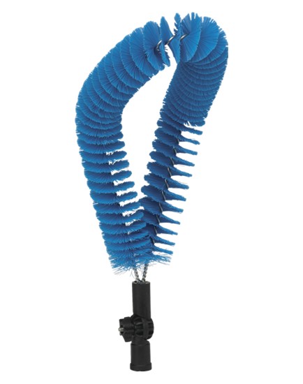 Brosse extérieure pour tuyaux, 510 mm, moyenne, bleue